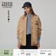Teenie Weenie小熊秋季簡(jiǎn)約學(xué)院風(fēng)棒球服衛衣開(kāi)衫外套寬松時(shí)尚女裝 卡其色 L (170)