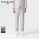 太平鳥(niǎo)男裝錐形西裝褲秋時(shí)尚休閑褲B1GAE1X04 灰白1（錐型） XL