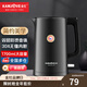 金灶（KAMJOVE）1.7L大容量無(wú)縫內膽電熱水壺燒水壺雙層隔熱防燙快速壺開(kāi)水壺 E-18 1.7L 寶石黑