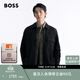 雨果博斯BOSS 男士26年春季新款拉鏈開(kāi)合棉質(zhì)寬松版型薄款夾克外套 001-黑色 L