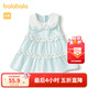 巴拉巴拉寶寶連衣裙嬰兒裙子兒童公主裙女童夏裝甜美氣質(zhì)清爽時(shí)尚 粉藍80086 90