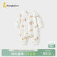 童泰（TONGTAI）嬰兒連體衣秋冬季純棉保暖寶寶衣服新生兒哈衣爬服睡衣橘色73cm