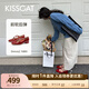 接吻貓KISSCAT25年春季Melody都市時(shí)裝時(shí)尚通勤方頭瑪麗珍鞋單鞋女 淺暗紅色 (瘦腳卡碼拍小一碼) 39