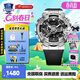卡西歐（CASIO）炫彩小鋼炮黑金g-shock時(shí)間戰士時(shí)尚運動(dòng)防水手表送男友節日禮物 GM-110-1A小鋼炮金屬銀