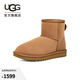 UGG秋季女士休閑舒適平底圓頭純色保暖經(jīng)典迷你短靴雪地靴1016222 CHE | 栗色 40 40碼及以上建議正碼正拍
