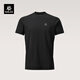 KAILAS凱樂(lè )石 男款圓領(lǐng)短袖功能速干T恤吸濕排汗運動(dòng)短袖 玄青黑 M