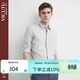 威可多（VICUTU）男士長(cháng)袖襯衫時(shí)尚休閑襯衫  灰色 170/A/40