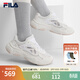 FILA 斐樂(lè )女鞋運動(dòng)鞋復古老爹鞋2025夏季新款火星鞋4代透氣休閑跑鞋 白中白/白沙灰-NB 39