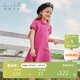 戴維貝拉女童裙子兒童連衣裙夏裝女大童網(wǎng)球裙夏季Polo裙運動(dòng)