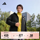 adidas拒水防風(fēng)休閑連帽夾克外套男女秋季阿迪達斯官方輕運動(dòng) 黑色   L
