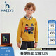 哈吉斯（HAZZYS）童裝男女童毛衣春季新款線(xiàn)衣套頭針織衫 金棕櫚 130