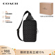 蔻馳（COACH）【品牌直供】男士休閑單肩斜挎包胸包送男友禮物生日禮物 炭黑色CZ397 QBMI5
