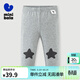 迷你巴拉女童修身褲子舞蹈褲春新款長(cháng)褲【彈力打底褲】 淺花灰 90