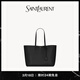 YSL圣羅蘭 女士SHOPPING SAINT LAURENT橫款皮革手袋托特包 黑色 U