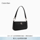 Calvin Klein時(shí)尚腋下包禮物休閑通勤洋氣包包金屬字母拉鏈CK女包單肩法棍包