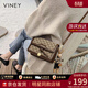 viney新款斜挎包包女包品牌迷你小包手機包生日禮物送女友老婆老婆 【咖啡色】實(shí)用高檔單肩小方包