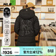 MLB羽絨服男女同款2025年最新款連帽長(cháng)款羽絨服3ADJB1156-50BKS-S