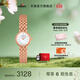天梭（TISSOT）官旗 瑞士手表小可愛(ài)系列時(shí)尚簡(jiǎn)約石英女表送女友禮物 白色貝母盤(pán)鋼帶T058.009.33.111.00