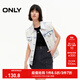 ONLY夏季設計感百搭無(wú)袖短款開(kāi)衫牛仔馬甲女|124256004 J31 110洗水牛仔藍 XS