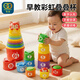 谷雨（GOODWAY）聲光疊疊杯兒童玩具嬰兒1一3歲寶寶益智彩虹塔疊疊樂(lè )男孩女孩禮物