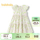 巴拉巴拉童裝女童裙子2024夏裝中大童連衣裙純棉甜美飛飛袖潮208224111071