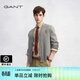 GANT/甘特25年秋冬新款男V領(lǐng)針織開(kāi)衫純色百搭紐扣門(mén)襟針織外套 296-卡其色 M