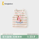 童泰（TONGTAI）嬰兒背心夏季純棉寶寶衣服兒童外出無(wú)袖上衣男童女童馬甲坎肩 粉色 110 （無(wú)肩扣）
