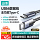 山澤全功能type-c數據線(xiàn)USB4兼容雷電4/3筆記本平板硬盤(pán)視頻投屏快傳蘋(píng)果華為榮耀PD240W快充充電1.5米