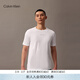 Calvin Klein運動(dòng)【吸濕速干】夏季男士戶(hù)外休閑ck跑步健身透濕短袖T恤上衣 100-月光白 S