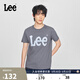 Lee商場(chǎng)同款25新品標準版圓領(lǐng)Logo印花男短袖T恤休閑