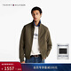 Tommy Hilfiger【哈靈頓】秋冬男裝商務(wù)休閑通勤立領(lǐng)輕棉服行政夾克外套 軍綠色RBN M （推薦：135-150斤）