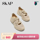 圣伽步（SKAP）瑪麗珍鞋女士透氣淺口軟底休閑單鞋【徐若晗同款】