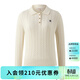 ELAND衣戀毛衣女長(cháng)袖翻領(lǐng)套頭針織衫2025秋季新款 象牙白/白色(39)Ivory M /165