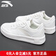 安踏（ANTA）男鞋滑板鞋春季透氣厚底增高休閑鞋輕質(zhì)軟底運動(dòng)休閑小白鞋 象牙白/芯片灰 41