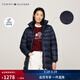 Tommy Hilfiger【防潑水】秋冬女裝撼冬保暖休閑可收納帽寬松雙拉鏈羽絨服 藏青色DW5 XS （推薦：80-100斤）