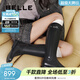 百麗（Belle）周雨彤同款雙子星騎士女冬季商場(chǎng)款牛皮長(cháng)靴B9V1DDG5 經(jīng)典版-黑色 37 (235mm)