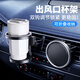 一?？烧郫B車(chē)載杯架汽車(chē)空調出風(fēng)口水杯支架固定擴展置物架杯托煙灰缸 黑色【可折疊收納/穩固不晃】