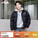 FILA 易烊千璽同款|斐樂(lè )官方男裝羽絨服2025冬季新款寬松保暖多彩羽絨 正黑色-BK XL 180/100A/XL