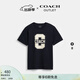 蔻馳（COACH）奧萊男士夏季VARSITY圖案印花經(jīng)典舒適短袖T恤 海軍藍色 S
