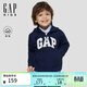 蓋璞（GAP）男女幼童秋季款抓絨logo連帽衛衣外套兒童裝美版723271