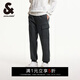 杰克·瓊斯（JACK&JONES）男裝春夏季新款高街百搭多口袋膝蓋壓褶束腳寬松休閑褲 E44黑砂色 常規 30 170