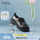 他她（TATA）厚底小皮鞋女黑色百搭JK鞋圓頭牛津鞋2026年新款CMB02AM6 黑色 37