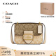蔻馳（COACH）【品牌直供】女包休閑輕奢單肩斜挎馬鞍包女禮物送女友生日禮物 淺卡其拼色CL429 IMOT4