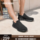 斯凱奇（Skechers）閃穿鞋|運動(dòng)鞋男鞋透氣舒適輕盈簡(jiǎn)約休閑健步鞋百搭時(shí)尚潮流 全黑色/BBK 41