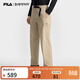 斐樂(lè )官方男裝梭織長(cháng)褲2025春季新款戶(hù)外運動(dòng)工裝直筒褲子 板栗咖-DK L （175/84A/L）