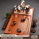 從簡(jiǎn)整塊花梨木實(shí)木茶盤(pán)套裝全自動(dòng)一體大號帶燒水壺茶海家用簡(jiǎn)約茶臺茶托盤(pán) 花梨木舍得框架+茶爐：長(cháng)85cm寬43cm高5cm