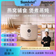 Bambetel班貝特德國品牌電燉鍋陶瓷隔水燉盅全自動(dòng)煲湯鍋輔食鍋煮粥鍋 大燉盅+3小膽+蒸籠2-4人30cm 2.5L