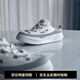 LOXKI洛克斯基【明星同款】一腳蹬半拖鞋男25年新款透氣增高懶人休閑鞋 晨光灰白 41