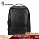暇步士（Hush Puppies）雙肩包男真皮商務(wù)背包真皮大容量電腦包出差旅行 黑色