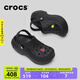 CROCS卡駱馳貝拉洞洞鞋沙灘鞋包頭老爹鞋厚底拖鞋一腳蹬|210062 黑色-001 37 /38(230mm)